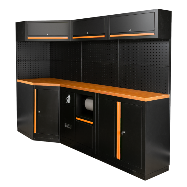 ENSEMBLE DE MEUBLES MODULAIRES (22PCS) - ORANGE