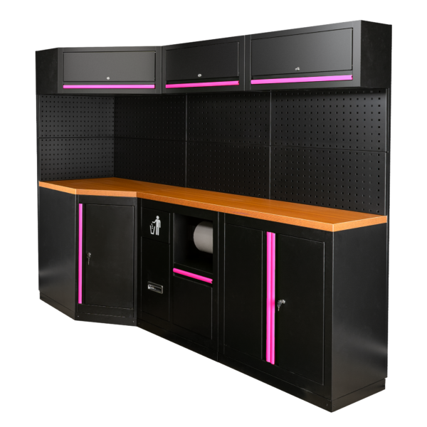 ENSEMBLE DE MEUBLES MODULAIRES (22PCS) - ROSE