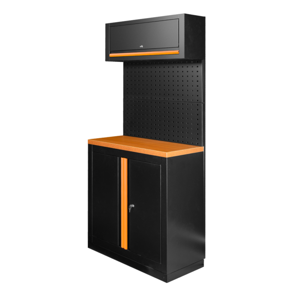 ENSEMBLE DE MEUBLES MODULAIRES (7 PIÈCES) - ORANGE