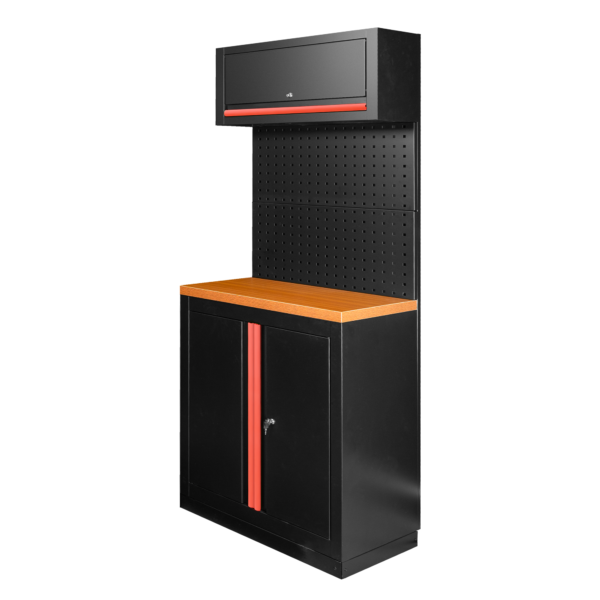 ENSEMBLE DE MEUBLES MODULAIRES (7 PIÈCES) - ROUGE