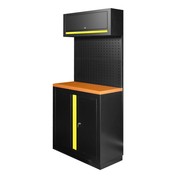 ENSEMBLE DE MEUBLES MODULAIRES (7 PIÈCES) - JAUNE