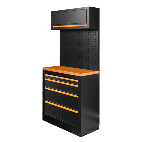 ENSEMBLE DE MEUBLES MODULAIRES (7 PIÈCES) - ORANGE