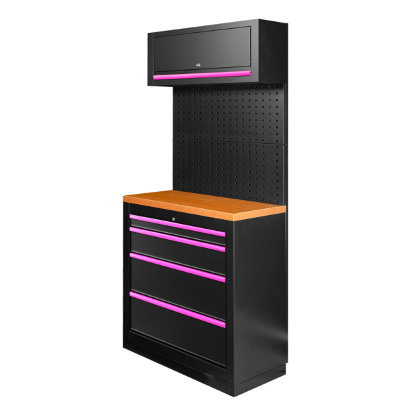 ENSEMBLE DE MEUBLES MODULAIRES (7 PIÈCES) - ROSE