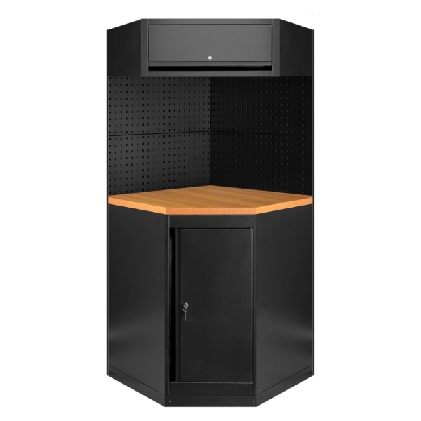 ENSEMBLE DE MEUBLES MODULAIRES (11 PIÈCES) - NOIR