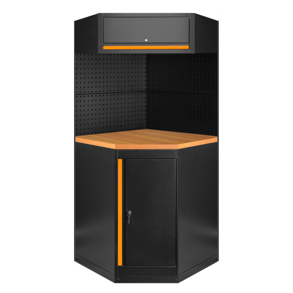 ENSEMBLE DE MEUBLES MODULAIRES (11 PIÈCES) - ORANGE