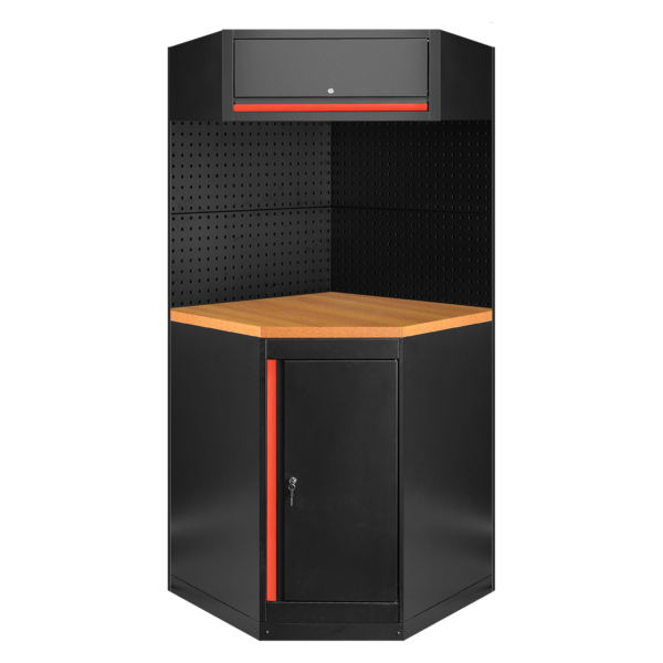 ENSEMBLE DE MEUBLES MODULAIRES (11 PIÈCES) - ROUGE