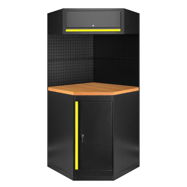 ENSEMBLE DE MEUBLES MODULAIRES (11 PIÈCES) - JAUNE