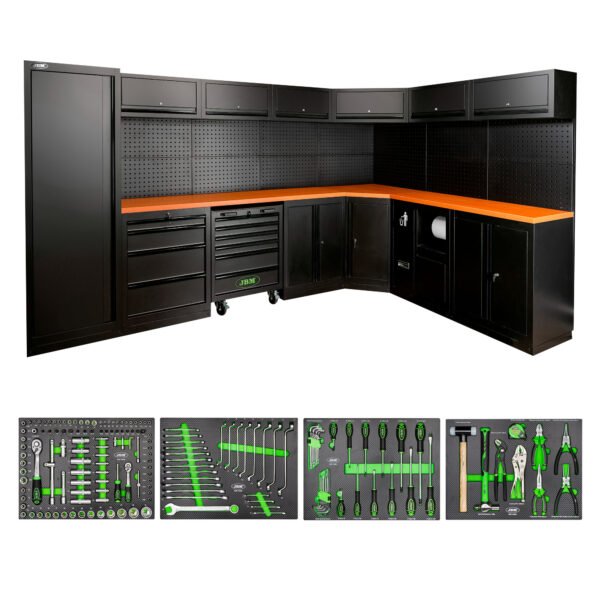 ENSEMBLE DE MEUBLES MODULAIRES (43 PIÈCES) - NOIR