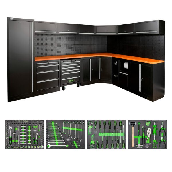 ENSEMBLE DE MEUBLES MODULAIRES (43 PIÈCES) - ARGENTÉ